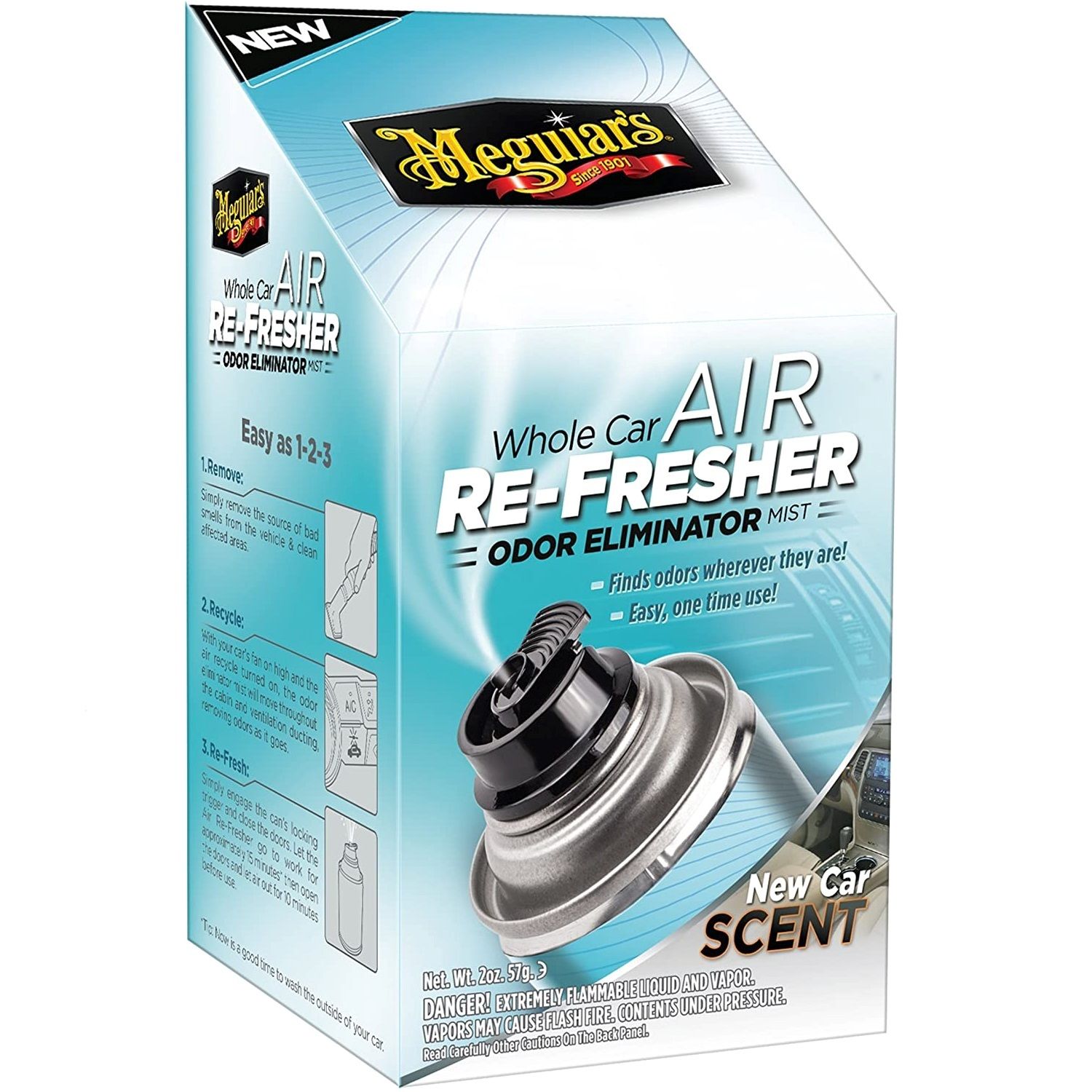 Meguiar'S Aromatizante de Auto Nuevo Tipo Bomba, Meguiar'S