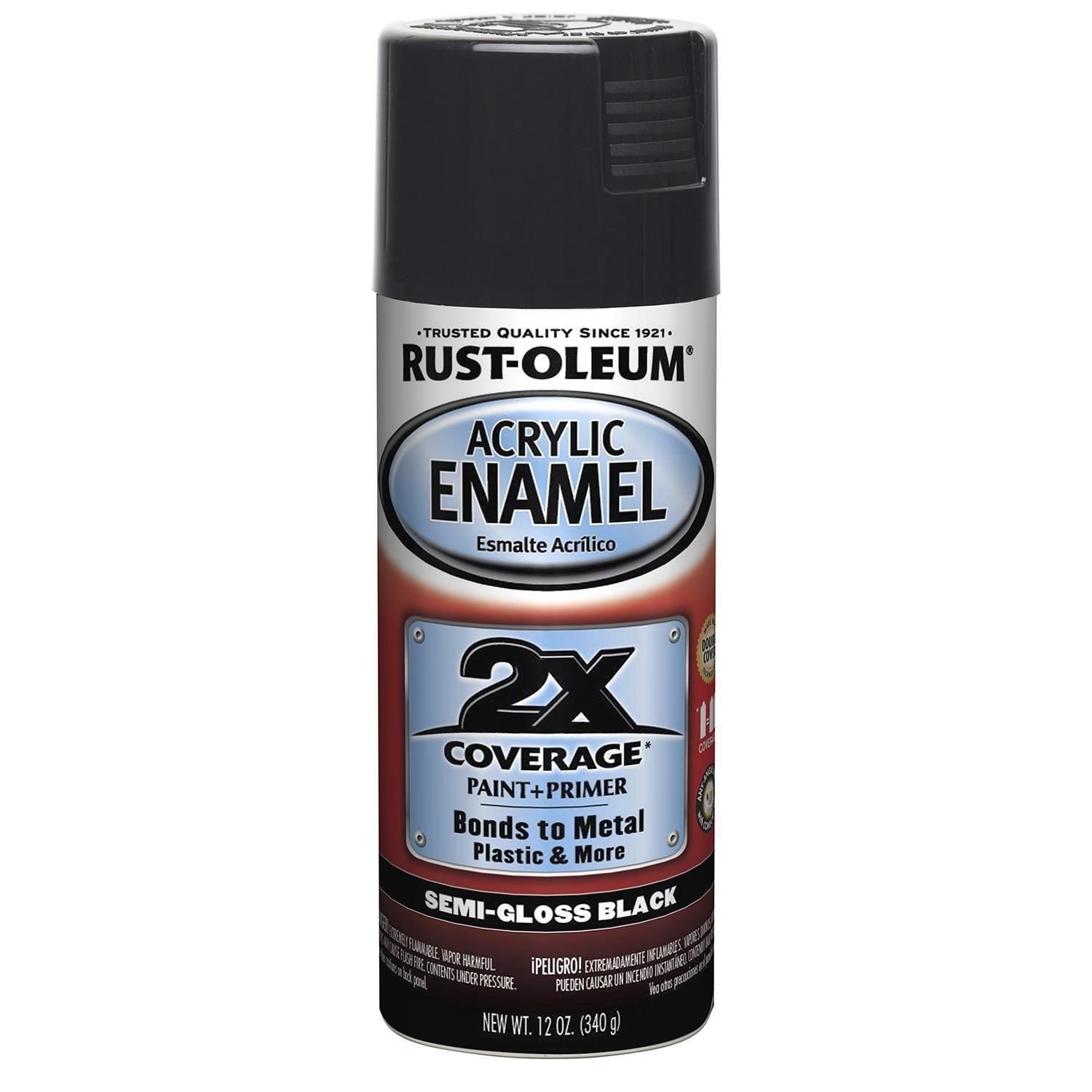 RustOleum RustOleum SemiGloss Black Acrylic Enamel Spray Paint