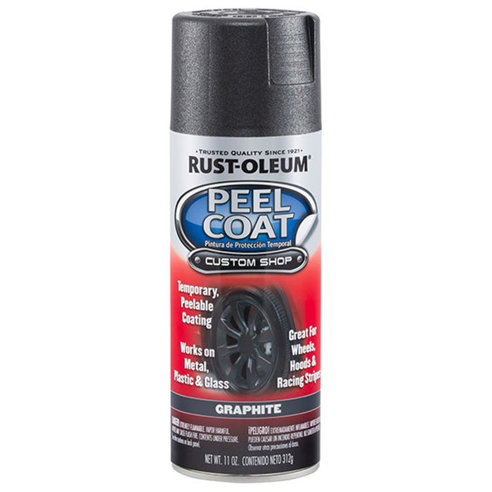 Rust Oleum Recubrimiento Removible Color Grafito 11 onzas