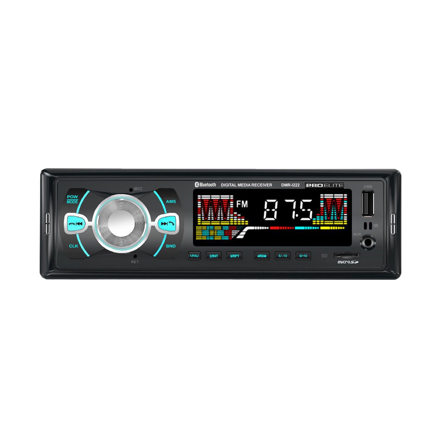 ProElite Estéreo para auto con Bluetooth, reproductor MP3