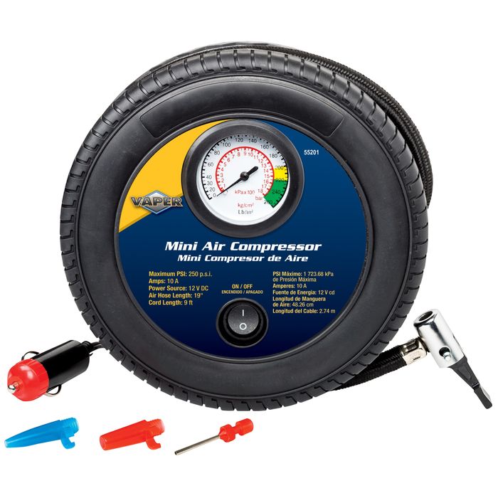 Mini Compresor De Emergencia 250 PSI – Do it Center