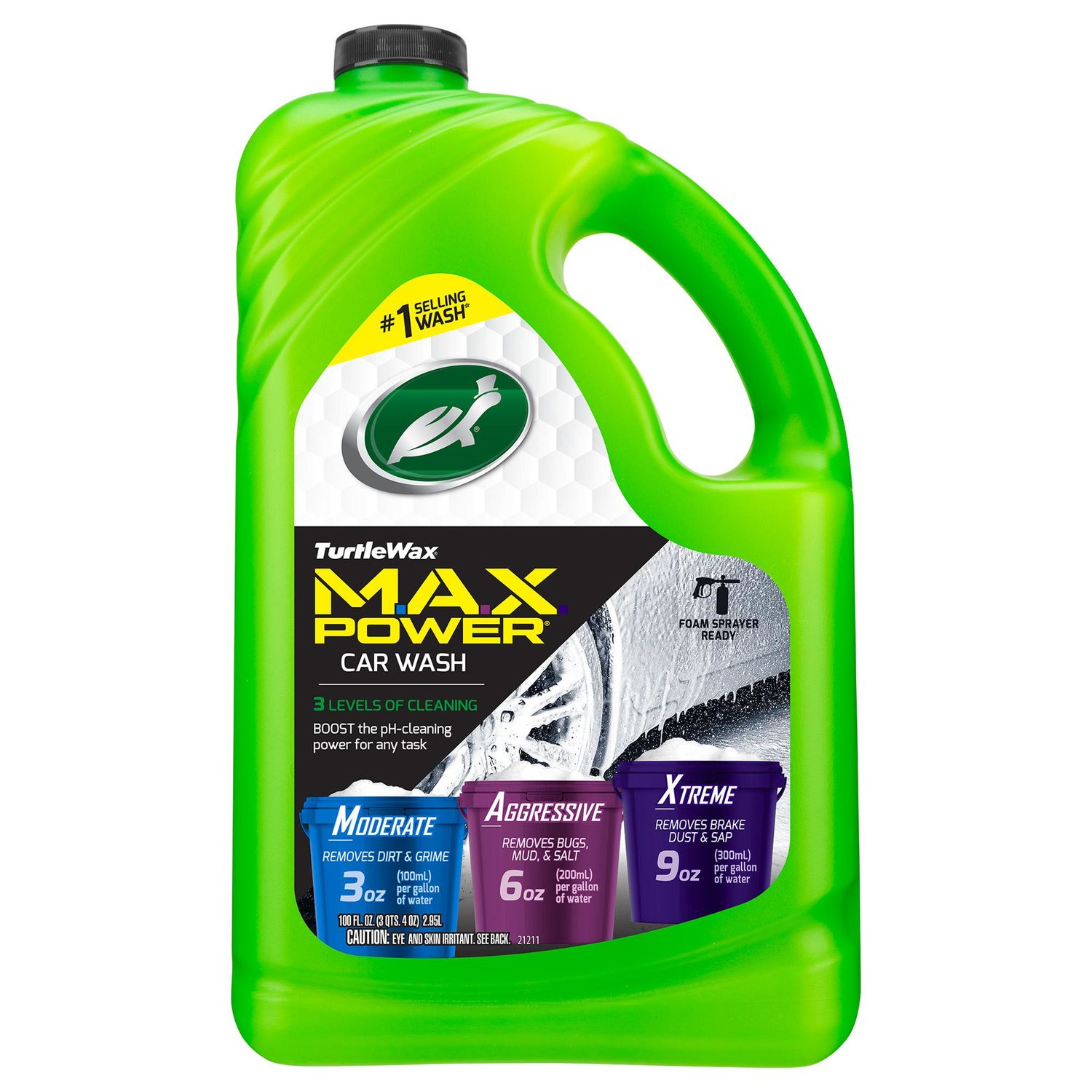 Turtle Wax Max Power Champu Para Auto de 100oz